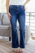Western Stitch Patched Pocket Wide Leg Bootcut Jeans