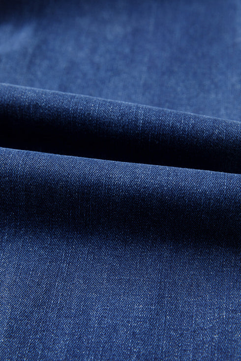 Western Stitch Patched Pocket Wide Leg Bootcut Jeans