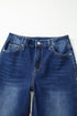 Western Stitch Patched Pocket Wide Leg Bootcut Jeans