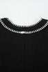 Western Stitched V Neck Tiered A Line Mini Dress