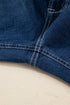 Western Stitched Waist Loose Cuffed Wide Leg Jeans