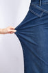 Western Stitched Waist Loose Cuffed Wide Leg Jeans