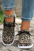 Western Style Animal Pattern Canvas Low Top Sneakers