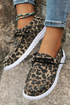 Western Style Animal Pattern Canvas Low Top Sneakers
