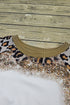 Western Style Bleached Leopard Print Long Sleeve Top