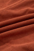 Western Style Button Decor Scalloped Edge Corduroy Shorts
