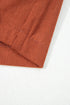 Western Style Button Decor Scalloped Edge Corduroy Shorts