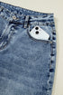 Western Style Cuffed Straight Loose Denim Jeans