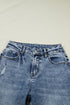 Western Style Cuffed Straight Loose Denim Jeans