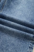 Western Style Cuffed Straight Loose Denim Jeans