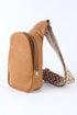 Western Style Faux Leather Multi Compartment Sling Bag