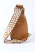 Western Style Faux Leather Multi Compartment Sling Bag