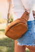 Western Style Faux Leather Multi Compartment Sling Bag