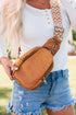 Western Style Faux Leather Multi Compartment Sling Bag