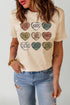 Western Style Heart Graphic Short Sleeve Tee