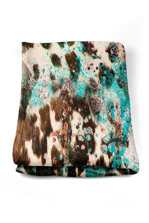 Western Style Leopard Print Flannel Fleece Blanket