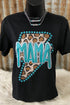 Western Style Leopard Print Lightning Graphic Tee