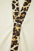 Western Style Leopard Print Patchwork Polo Tee