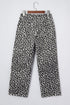Western Style Leopard Print Relaxed Barrel Jeans