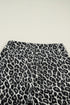 Western Style Leopard Print Relaxed Barrel Jeans