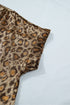 Western Style Leopard Print Short Sleeve Dolman Shirt