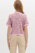 Western Style Leopard Print Short Sleeve Sweater Cardigan