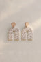 Western Style Leopard Print U Shaped Drop Earrings