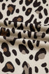 Western Style Leopard Print Wide Leg Cropped Pants