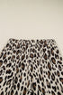Western Style Leopard Print Wide Leg Cropped Pants