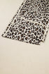 Western Style Leopard Print Wide Leg Cropped Pants