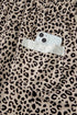 Western Style Leopard Print Wide Leg Terry Knit Pants