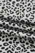 Western Style Leopard Print Wide Leg Terry Knit Pants