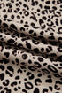 Western Style Leopard Print Wide Leg Terry Knit Pants