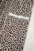 Western Style Leopard Print Wide Leg Terry Knit Pants