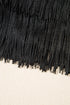 Western Style Letter Print Tiered Fringe Mini Skirt