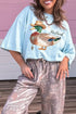 Western Style Mallard Graphic Short Sleeve Tee