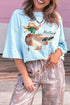 Western Style Mallard Graphic Short Sleeve Tee