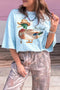 Western Style Mallard Graphic Short Sleeve Tee