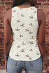 Western Style Mallard Print Sleeveless Tank Top