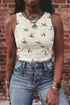 Western Style Mallard Print Sleeveless Tank Top