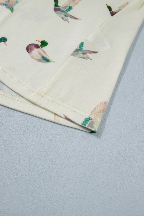 Western Style Mallard Print Sleeveless Tank Top