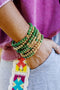 Western Style Polymer Clay Beaded Stackable Bracelet Set