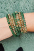 Western Style Polymer Clay Beaded Stackable Bracelet Set