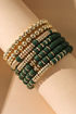 Western Style Polymer Clay Beaded Stackable Bracelet Set