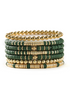 Western Style Polymer Clay Beaded Stackable Bracelet Set