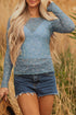 Western Style Sheer Floral Mesh Button Front Shirt