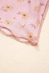 Western Style Sheer Floral Mesh Button Front Shirt