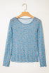 Western Style Sheer Floral Mesh Button Front Shirt