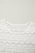 Western Style Sheer Lace Short Sleeve Top