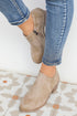 Western Style Tulip Opening Faux Suede Ankle Boots